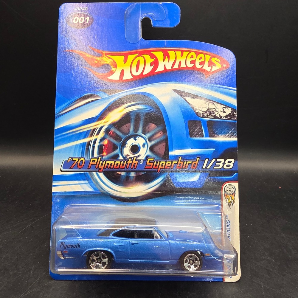 Hot Wheels '70 Plymouth Superbird Blue 2006 First Editions 001